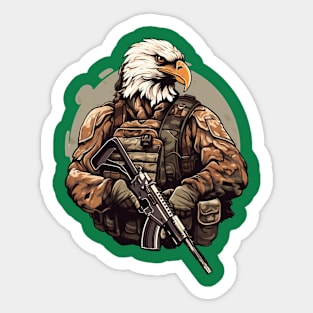 Eagle soldier Sticker